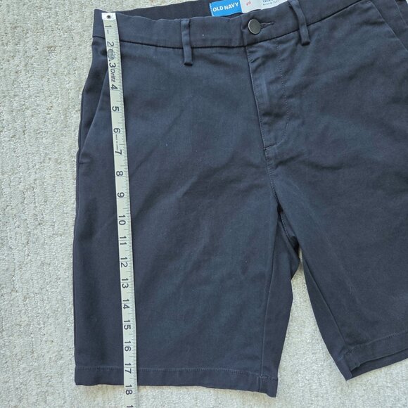 SOLD Old Navy Ultimate Tech Slim Built In Flex Chino Shorts Men's 29 Black Jack - Picture 13 of 14